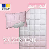 Набір полуторний WomenTime IDEIA ковдра 140х210 та подушка 50х70 антиалергенний, штучний пух + маска для сну, фото 6