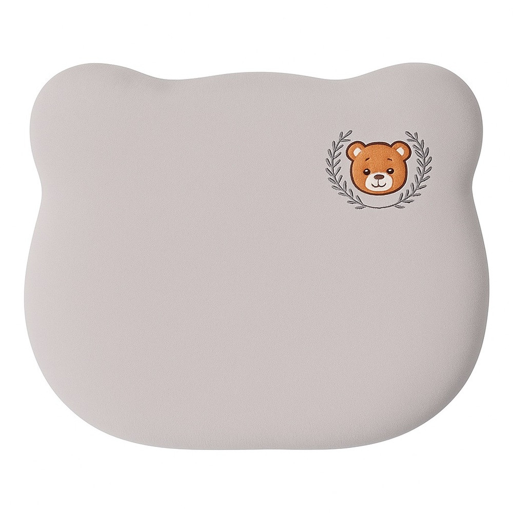 Наволочка на подушку ортопедичну дитячу BabyComfort PAPAELLA 23х27 см трикотаж з вишивкою, фото 1