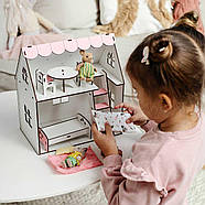 Ляльковий будинок "РОЖЕВА ХМАРИНКА" NestWood для LOL, рожевий + меблі, фото 3