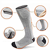 Шкарпетки з підігрівом і набором акумуляторів сірі, фото 6