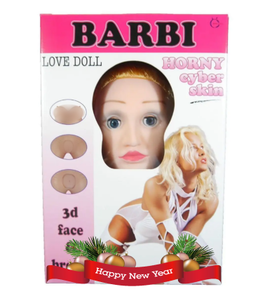 Супер-подарунок! Надувна секс лялька "BARBI 3D" зі вставкою з кібершкіри та вібростимуляцією, повний зріст!