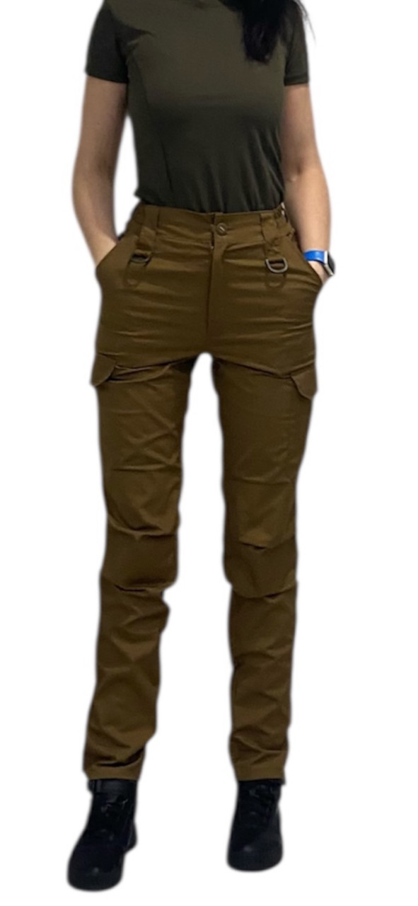 Жіночі військові тактичні штани койот стрейч - фото 1 - id-p2314044931