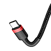 Кабель Baseus Cafule Cable Type-C For Type-C 3A 2m Red+Black, фото 3