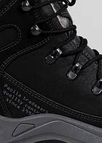 Зимові чоловічі черевики з хутром (361 чорні), фото 5