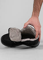 Зимові чоловічі черевики з хутром (361 чорні), фото 4