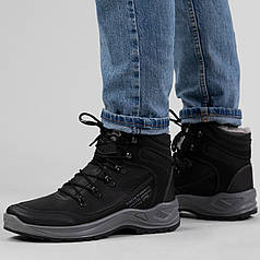 Зимові чоловічі черевики з хутром (361 чорні)