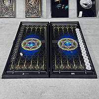 Нарди скляні в алюмінієвому корпусі Скорпіон 61×27×5см подарункові, фото 4