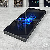 Нарди скляні в алюмінієвому корпусі Скорпіон 61×27×5см подарункові, фото 3