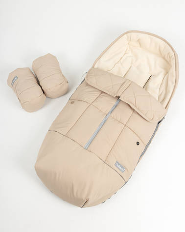 Комплект зимовий чохол-трансформер Trend і муфта на флісі в коляску на санки конверт-трансформер у коляску, фото 1