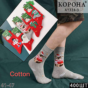 Шкарпетки чоловічі котон Оптом 41-47р. Корона AY334-3