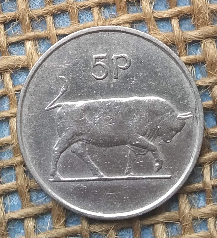 5 пенсов 1971 року. Iрландiя, фото 1