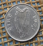 5 пенсов 1971 року. Iрландiя, фото 2