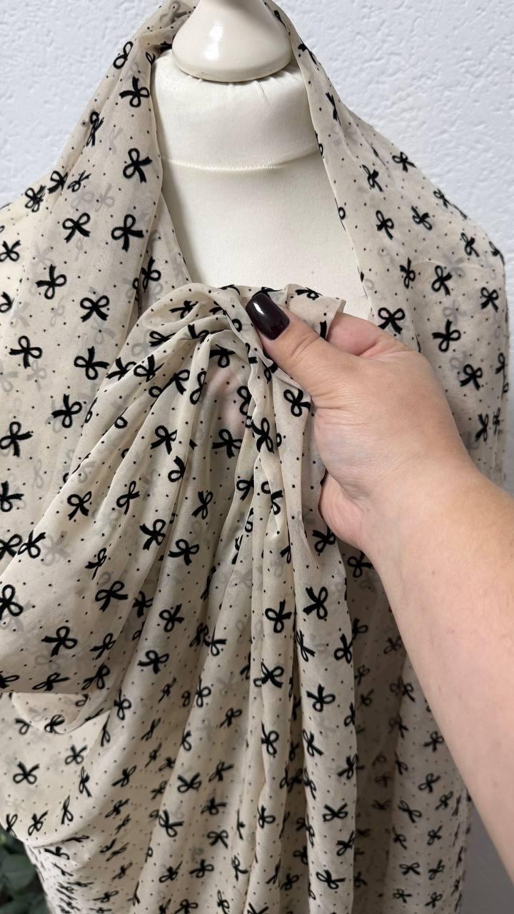 Шифон бантики, оксамитове напилення, фото 1