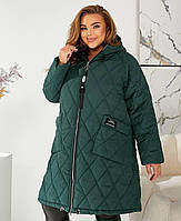 Куртка стьобана тепла подовжена 3335