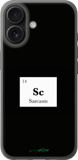 Чехол на iPhone 16 Сарказм "4501u-3709-72104", фото 1
