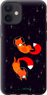 Чехол на iPhone 12 Mini Лисички в космосе "4519u-2071-72104", фото 1