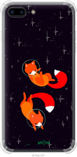 Чехол на iPhone 7 Plus Лисички в космосе "4519sp-337-72104", фото 1