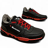 Кросівки чоловічі на хутрі зима сучасні (Сгб-14рч), фото 4