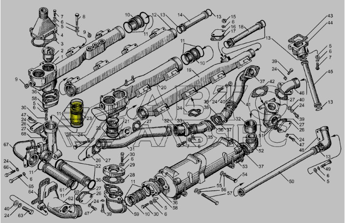Патрубок охолодження 8401303084 Тмз з нержавійки - ДОВІЧНА ГАРАНТІЯ, фото 1