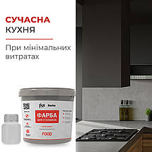Фарба для стільниць Мат 1 кг А+Б+С Barko Food, фото 3