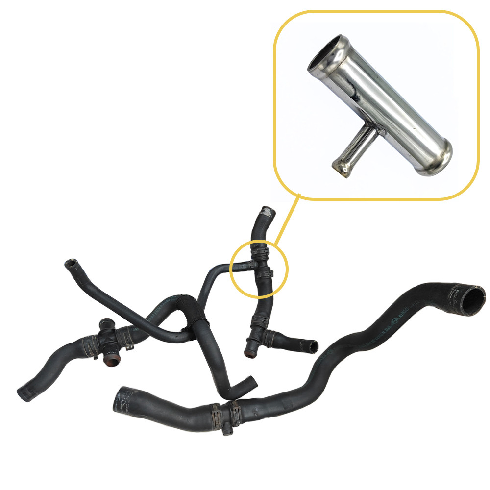 Патрубок охолодження 17127518614 BMW  з нержавійки - ДОВІЧНА ГАРАНТІЯ, фото 1