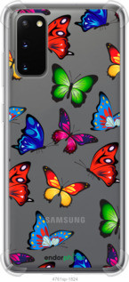 Чохол на Samsung Galaxy S20 Барвисті метелики "4761sp-1824-72104", фото 1