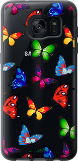 Чохол на Samsung Galaxy S7 Edge G935F Барвисті метелики "4761u-257-72104", фото 1
