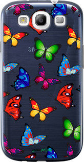 Чохол на Samsung Galaxy S3 Duos I9300i Барвисті метелики "4761u-50-72104", фото 1