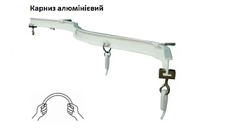 Карниз для штор самогнучкий (у зборі)