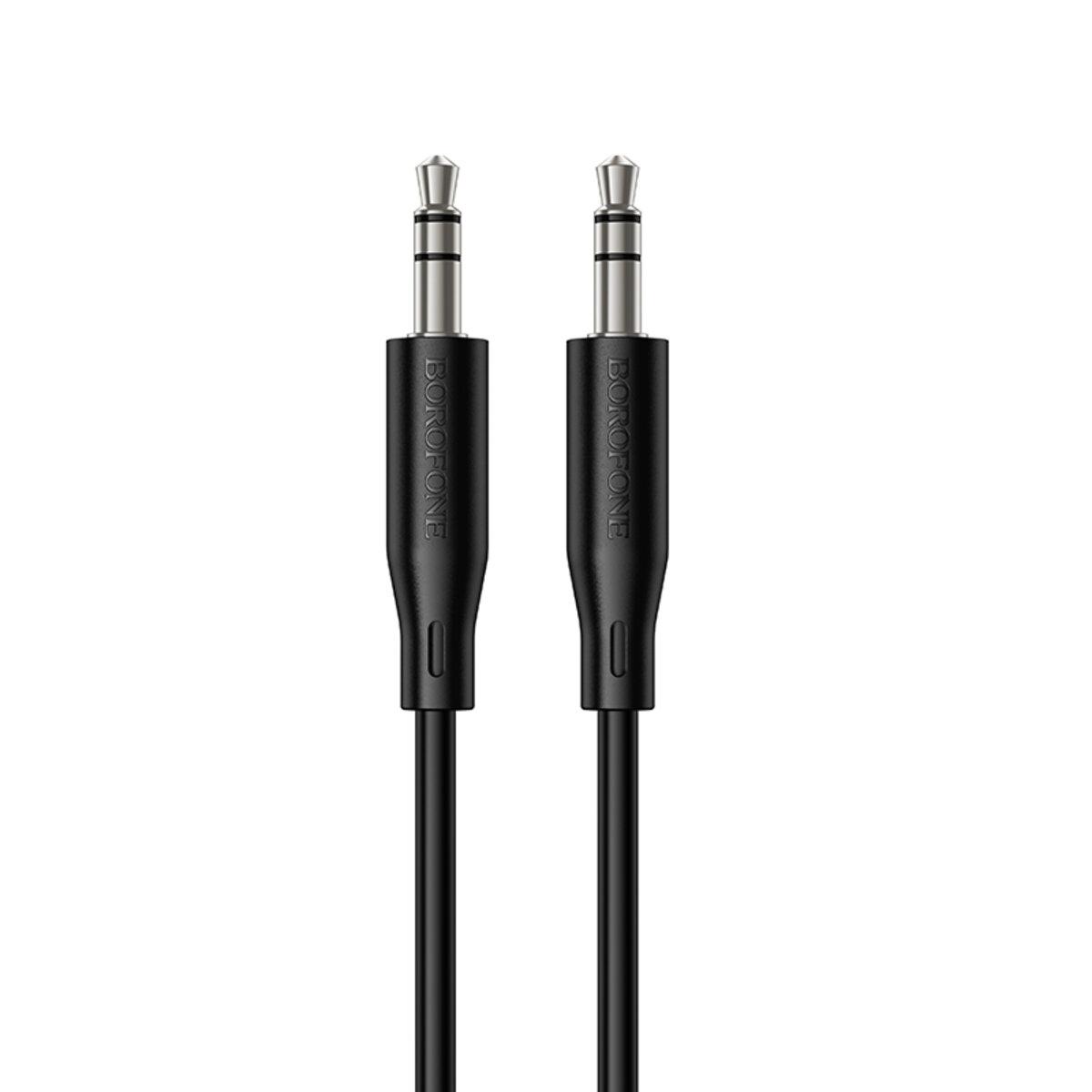 Кабель BOROFONE BL26 Standard audio AUX cable 1m Black, фото 1