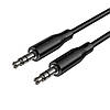 Кабель BOROFONE BL26 Standard audio AUX cable 1m Black, фото 2