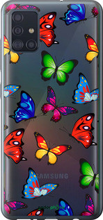 Чохол на Samsung Galaxy A51 2020 A515F Барвисті метелики "4761u-1827-72104", фото 1