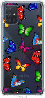 Чохол на Samsung Galaxy A71 2020 A715F Барвисті метелики "4761sp-1826-72104", фото 1