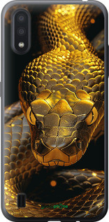 Чехол на Samsung Galaxy A01 A015F Golden snake "6072u-1842-72104", фото 1