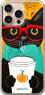 Чохол на iPhone 16 Pro Max Осінній кіт "4026u-3706-72104", фото 1