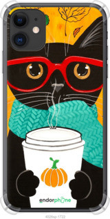 Чохол на iPhone 11 Осінній кіт "4026sp-1722-72104", фото 1