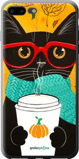 Чохол на iPhone 8 Plus Осінній кіт "4026u-1032-72104", фото 1