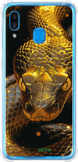 Чехол на Samsung Galaxy A30 2019 A305F Golden snake "6072sp-1670-72104", фото 1