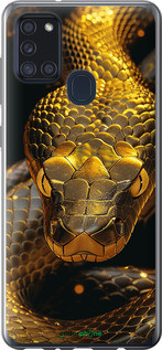 Чехол на Samsung Galaxy A21s A217F Golden snake "6072u-1943-72104", фото 1