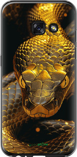Чехол на Samsung Galaxy A3 (2017) Golden snake "6072u-443-72104", фото 1