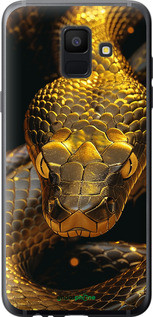 Чехол на Samsung Galaxy A6 2018 Golden snake "6072u-1480-72104", фото 1