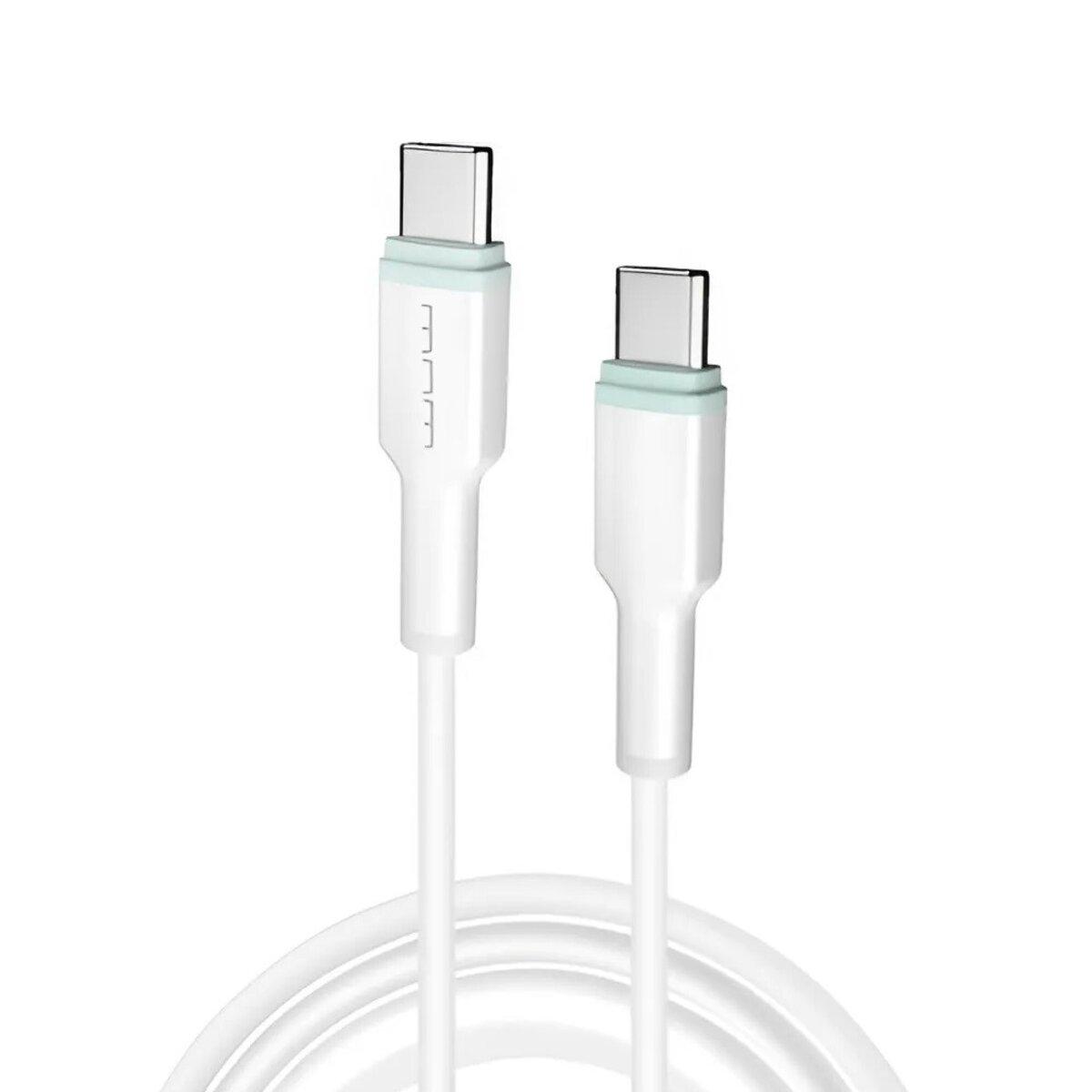 Кабель WUW-X205 Type-C to Type-C 65W 1m White (WUW-X205TCTC), фото 1