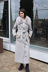 Пальто жіноче зимове з еко-хутром (з'ємне) 392 | 42-52р., фото 3