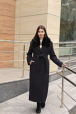 Пальто жіноче зимове з еко-хутром (з'ємне) 392 | 42-52р., фото 4