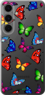 Чохол на Samsung Galaxy S24 FE Барвисті метелики "4761u-3772-72104", фото 1