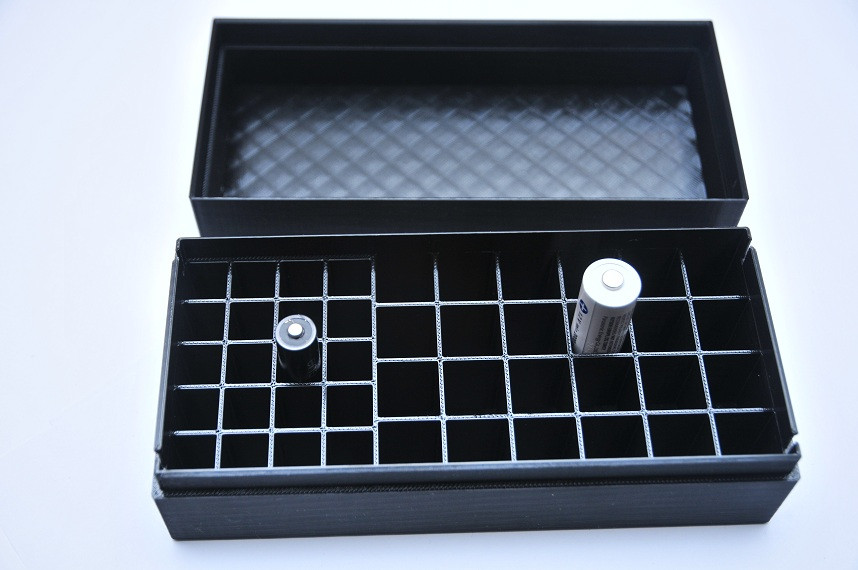 Бокс 44 слоти - 24АА + 20ААА формат кейс коробка, фото 1