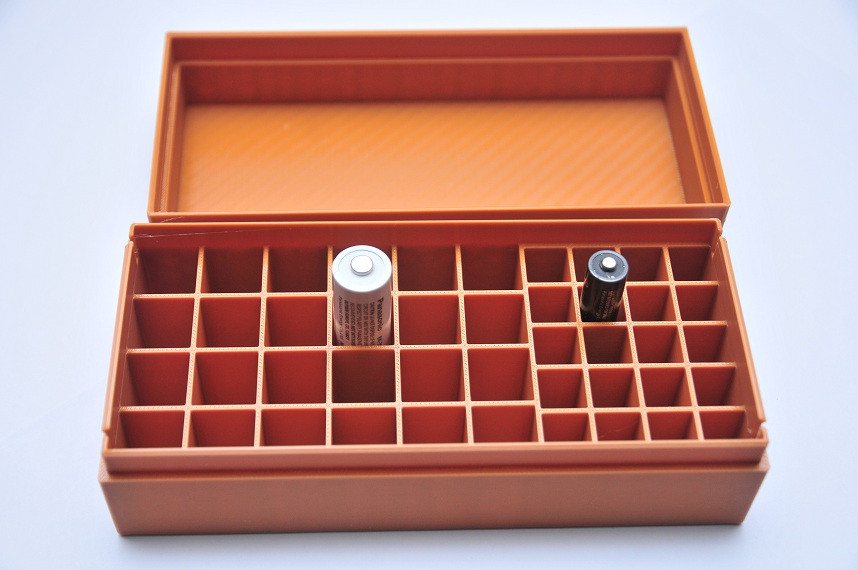 Бокс 44 слоти - 24АА + 20ААА формат кейс коробка, фото 1