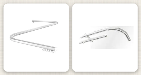 Гнутые карнизы для штор, карнизы для эркера, арки