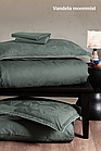 Постільна білизна сатинова La Romano Premium 300 TC євро розмір Vandela moonmist, фото 2