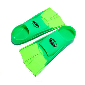 Ласти для плавання дитячі GF-2737-3 розмір 27-29 (тренувальні для басейну) Зелено-салатовий